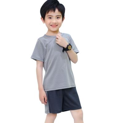 China Wholesale Breathable Running Dry Set Kids Fitness Boy Fitness Wear Casual T-shirt Summer Sportswear Boy Set Kids Quick Dry Clothing for sale