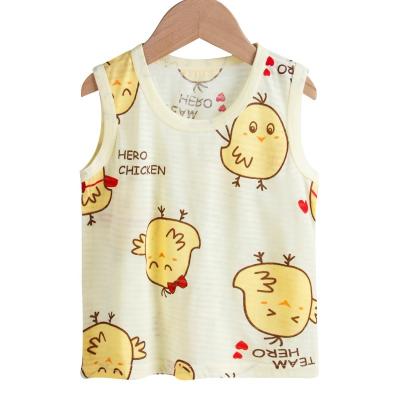 China QUICK DRY Custom New Design Children Vest Boys 100% Cotton Lovely Cartoon Casul Kids Underwear Bag OEM Girls Cute Printed Summer Cloth for sale