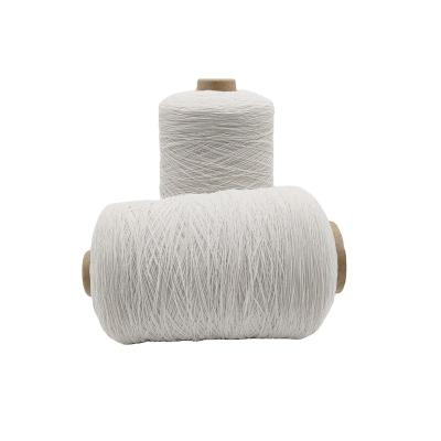 China Popular Polyester Yarn 90#/50/50 Rubber Blanket Knitting White Rubber Yarn For Knitting Socks for sale