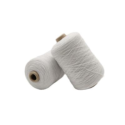 China Professional Production 100#/50/50 Polyester Knitting White Rubber Covered Yarn From China Factory for sale