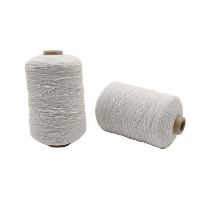 China Top Grade 110#/50/50 Blanket White Rubber Knitting Yarn For Knitting Machine for sale