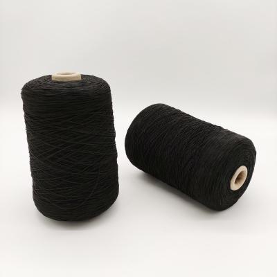 China Hot Sale Black Elastic Rubber Blanket 90#/100/100 Knitting Yarn For Sock Weaving for sale