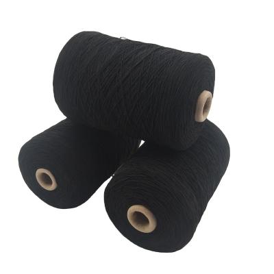 China Cheap Wholesale China Blanket 100#/50/50 Black Rubber Yarn High Elastic Knitting Yarn for sale