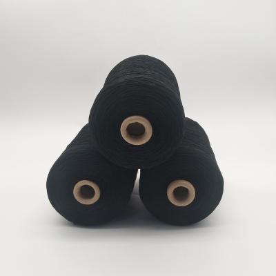 China Black Rubber Covered Textile Yarn Knitting Yarn 110#/100/100 With Factory Price for sale