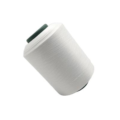 China Factory Price White 7070 Nylon Spandex Single Covered Knitting Yarn For Earloops Making for sale