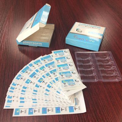 China Recycled Materials Good Quality Custom Design Packaging Hologram Seal 100iu Vial Boxes for sale