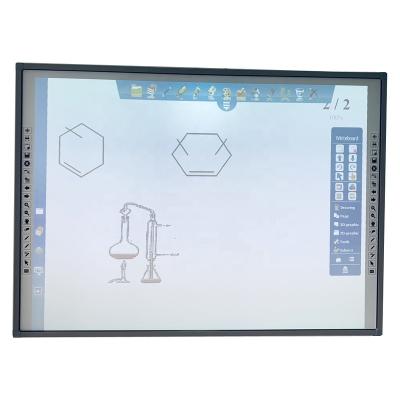 China 20 touch smart board interactive whiteboard with free smart board software for sale with 4 color smart pentray thumb 60-168 for sale