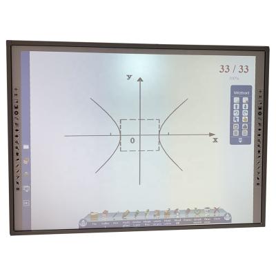 China 20 touch aluminum frame cheap digital blackboard interactive whiteboard price with WIFI wireless module 82 inch for sale