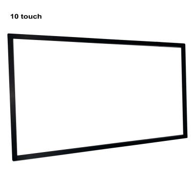 China LCD/LED Monitor 10 Touch 20 Touch Display USB Interactive IR Driver Free Multi Touch 75 Inch Touch Screen Frame For LCD/LED TV Display For Classrooms and meeting places for sale