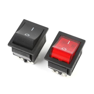 China New RS-608 Red Light 4pin Waterproof Rocker Switch for sale