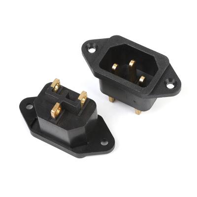 China Hot Selling China Supplier DC Electrical Appliances 3pin Male AC Plug Black Commercial And Industrial Reasonable Price for sale