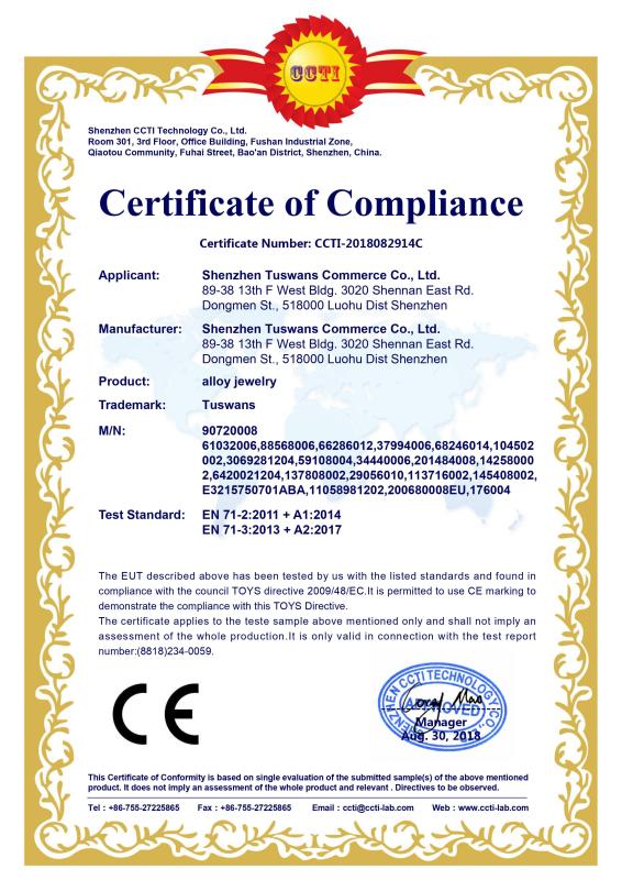 CE - Shenzhen Tuswans Commerce Co., Ltd.