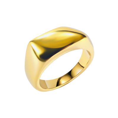 China FASHIONABLE Wholesale Popular Hot Sale OEM Designs New Fashion Bling Stainless Steel Custom Gold Rings for sale