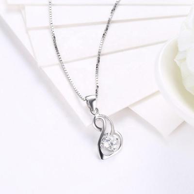 China Wholesale Fashion Product Low Price Love Silver Chain Necklace Jewelry Women for sale