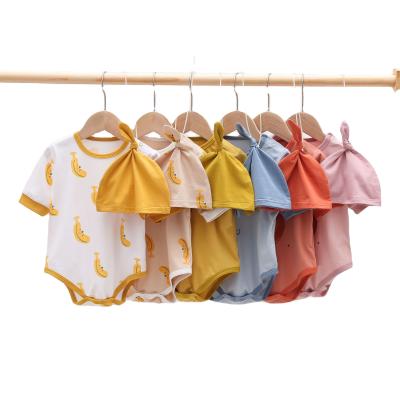 China High Quality Newborn Baby Clothes Modern Soft Cotton Baby Summer Sleepwear Rompers for sale