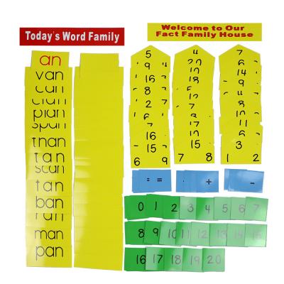 China Kindergarten Words and Numbers Bundle Cards for Kindergarten Educational Preschool Kids Flash Cards Learn Teaching for sale