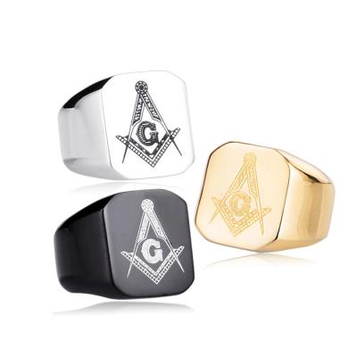 China Best Selling Masonic Rings Top Quality Gold Plated Masonic Rings, Ceramic Ring Blank With Masonic Logo (HG-019) for sale