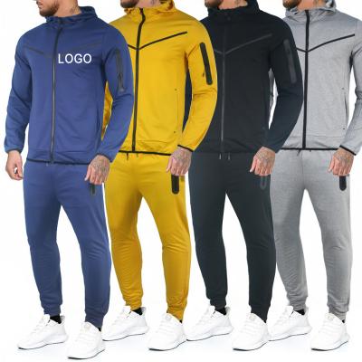 China PASUXI Thermal Men Set Sweatshirt Mens Tracksuit With Pants Brand Sportswear Man 2PCS Stand Collar Hoodie Jacket for sale