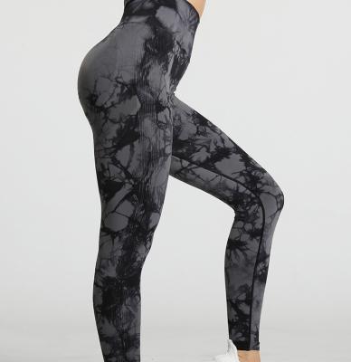 China 2022 Breathable Custom Logo Yoga Legging Women Fitness Black Crac! crack! High Waisted Butt Premium Sports Yoga Pants Seamless Leopard Legging for sale