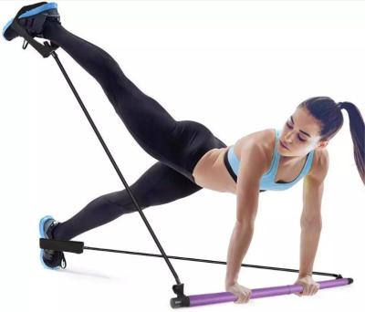 China 2020 Best Selling Portable Instagram Yoga Pilates Stick With Foot Loop For Home Gym Exercise Slimming Y8110016 Y8310007 for sale