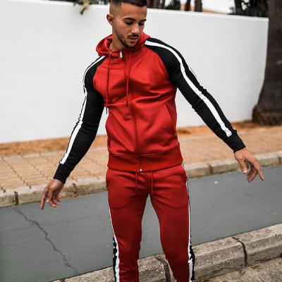 China 2021 Summer New QUICK DRY Jogging Custom Made Tracksuit For Mens Polyester Sportswear Mens Two Piece Set for sale