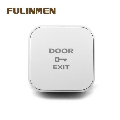 China Wholesale Door 7*7 Residential/General Purpose Release Push Button Push To Exit Button Switch Entry Guard Push Switch 250V AC White High Grade FULINMEN for sale