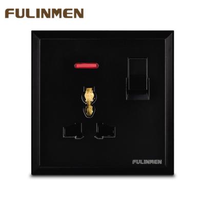 China FULINMEN Residential Universal 13a / Multipurpose Multi Socket Switched Knocked Switches And UK Black Sockets for sale