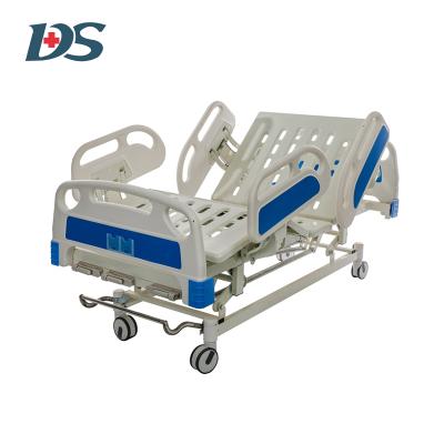 China Wholesale Cheap Modern ABS Multi Function Hospital Bed 3 Manual Foldaway Cranks Medical Bed For Patient for sale