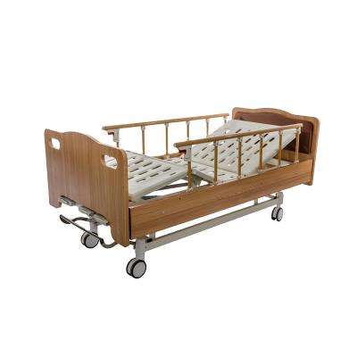 China Wooden Steel Structure 3 Furtinure BC03-1C Hospital Multi Function Cranks Adjustable Elderly Home Nursing Medical Bed for sale