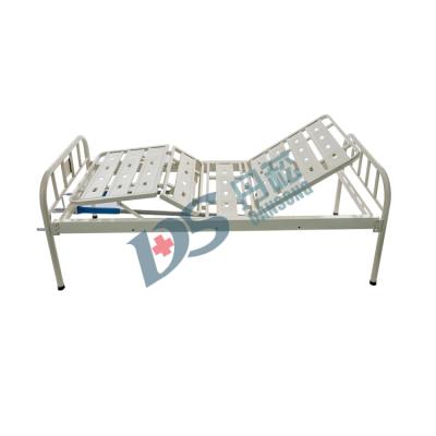 China 2 Cranks Cheap Semi Birdcatcher Hospital Bed Very Basic Hospital Use Medical Equipment Single Bed Metal 2 Cranks for sale