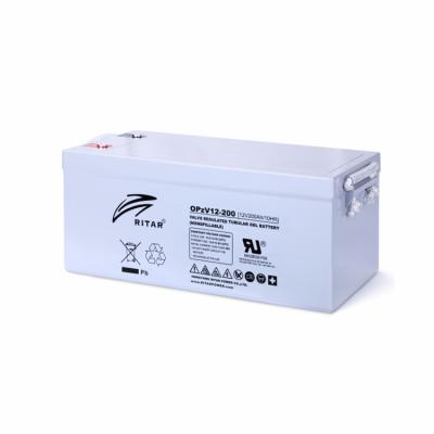 China Ritar 12V 200Ah OPzV Battery Power UPS GEL Tubular Backup Lead Acid Batteries 200ah for sale