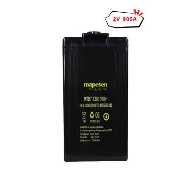 China Solar Toys Storage Battery 2V 800AH GEL AGM 2 Volt OH Battery 800 Lead Acid Battery for sale