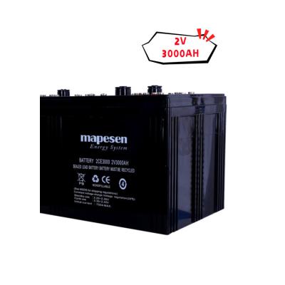 China Toys 2V 800Ah 1000Ah 1500Ah 2V 3000Ah Solar Power Storage Battery Lead Acid Batteries for sale