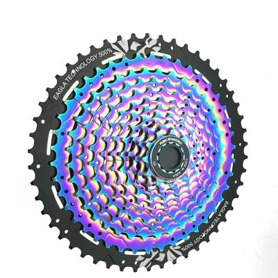 China Safety RACEWORK 11-Speed ​​11-50t Ultralight Flywheel Cassette Ride Wheel Mountain Bicycle Colorful Electroplating Upright Cassette for sale