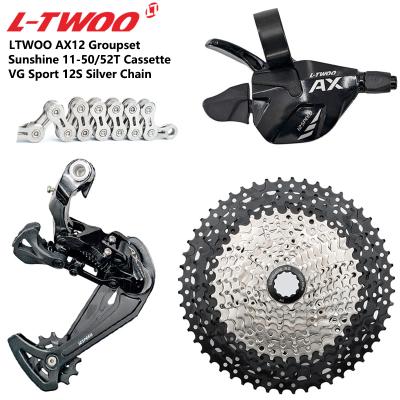 China Durable LTWOO AX12 12V Clutch + Derailleur + SUN 50/52T Rear Cassette + VG 12S Sport 12S Chain 12s Groupset MTB Bike 4 Kits for sale