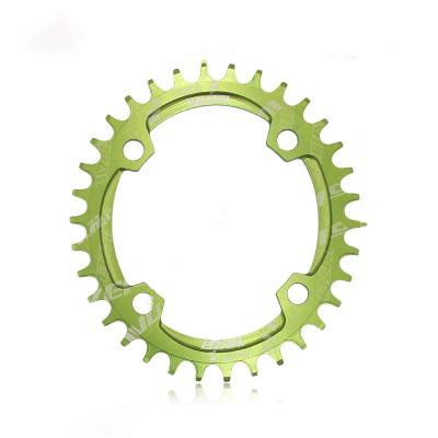 China Wholesale Green Safety WUZEI Bicycle 104BCD Tooth Disc Positive And Negative Tooth Disc 32T 34T 36T 38T 40T Single Disc Parts for sale