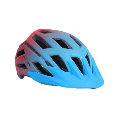 China New Customized High Quality Durable Adult Bicycle Protector Adjustable Recycling Main Riding Helmet With Sun Visor Led Lights for sale