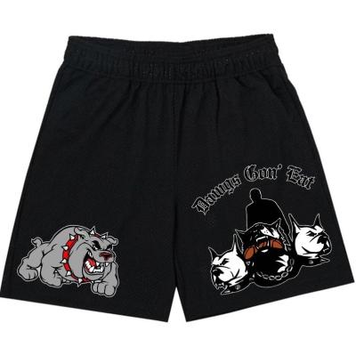 China 2022 Plu Size Custom Anti-Wrinkle Double Layer Fitness Polyester Gym Printed Mesh Shorts Custom 5 Inch Inseam C Logo For Men for sale