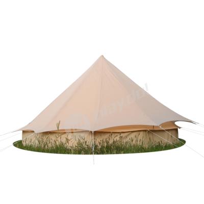 China Water Proof Bell Tent 3m 4m 5m 6m Glamping Popular 7m Canvas Bell Tent Teepee Rain Fly Tarp Cover 7m for sale