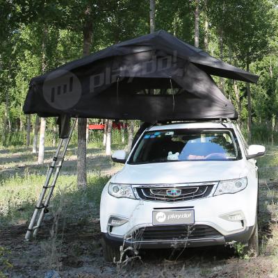 China Waterproof air liner; and mold resistant China OEM roof tent glamping pvc coating pickup jeep shell aluminum soft roof top tent for sale