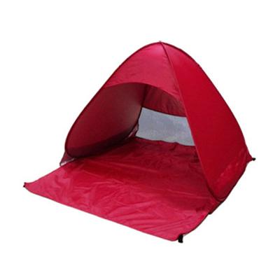 China Wholesale UV50+ Outdoor Beach Umbrella Tent Pop Up Beach Tent Straight Tying Type Sun Shelter for sale