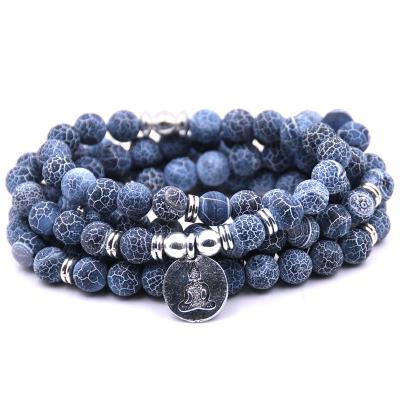 China New Stone 108 Mala Buddha Statue Pendant Necklace Bracelets Charms and Natural Bracelets Men Gifts SB180 for sale