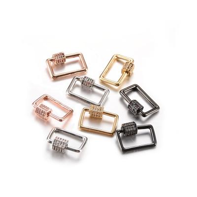 China Fashionable DIY Jewelry Findings Spiral Clasp Supplies Metal Screw Clasps Accessories For Luxury Hanging Chains Jewelry Pendant Making for sale