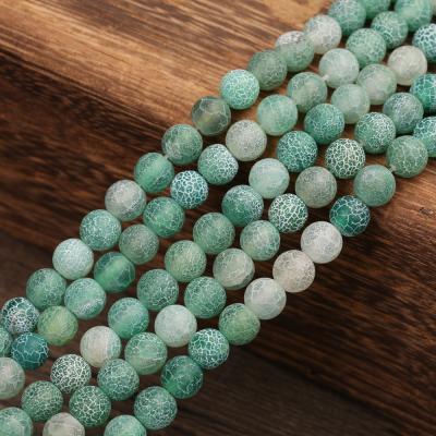 China Other Natural 4/6/8/10/12mm Stone Green Bead Stone Loose Beads For DIY Making Bracelet Necklace Jewelry for sale