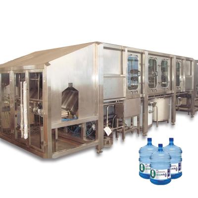 China Beverage 5 Gallon Mineral Water Washing Machine Filling Capping Bottling Line for sale