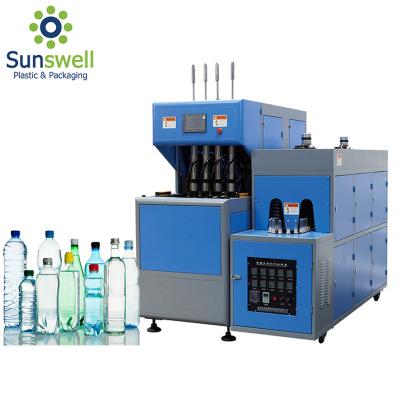 China China Zhangjiagang 4 Cavity Blow Molding Machine HDPE Semi Automatic Bottle Pet Or Plastic Bottle Blow Molding Machine for sale