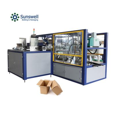 China High Quality Food Carton Case Packer Cardboard Packaging Box Machine Carton Box Packing Machine For Bottle Water for sale