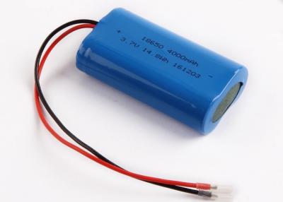 中国 再充電可能な4000mah 2p 18650電池のパック、3.7ボルトのリチウム イオン電池 販売のため