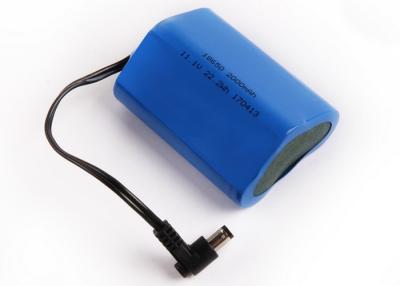 Chine Paquet de batterie d'ion de Li de lithium de 3S1P 18650 11.1V 2200Mah batterie de cylindre de 11,1 volts à vendre