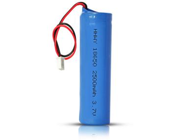 China Bateria recarregável superior 3.7V 2500mAh de Li do botão cilíndrico do íon 18650 com PWB à venda